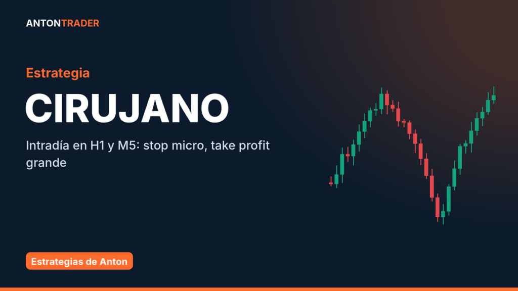 Estrategia CIRUJANO: trading intradía en H1 y M5 con stop loss micro y take profit grande